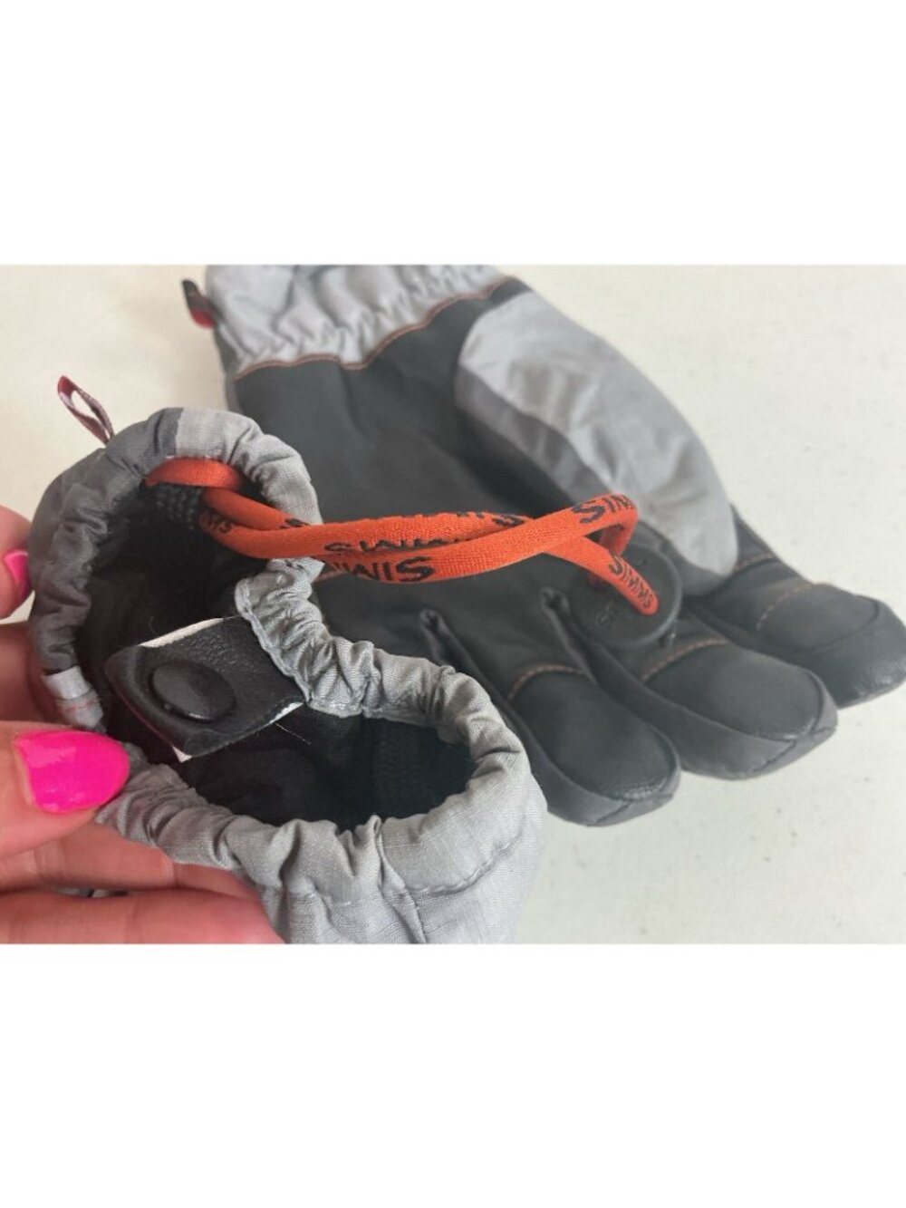 Simms Gloves Cold Weather Leather Mens XL - Picture 6 of 8